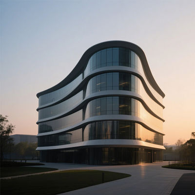 حائط الستار الموحد من الألومنيوم 100 مم مع زجاج مزدوج الزجاج